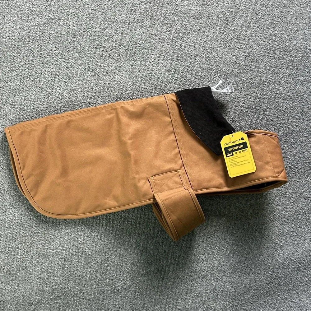 Carhartt Dog Chore Coat Large L Brown Canvas Warm Cotton Work Jacket Pet